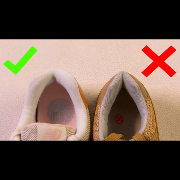 Сравнение стелек оригинальных и поддельных New Balance